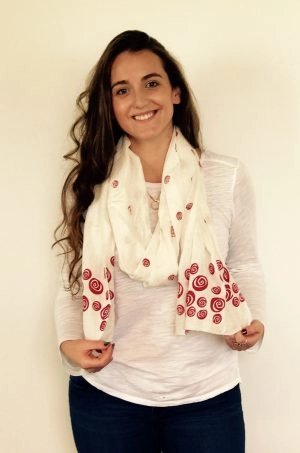 Red Rose Scarf - Image 2