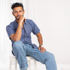 Organic Blue Shirt - Khadi